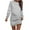 Gray, variant on WJHWSX Womens Dresses,Dresses for Women,Womens Fall Dresses,Long Sleeve,Crew Neck,Soft,Solid,XL(US:10)