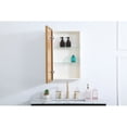 thumbnail image 4 of Metal mirror medicine cabinet 17 inch x 28 inch in Brass, 4 of 5