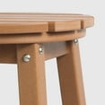 thumbnail image 5 of WestinTrends Malibu 29" HDPE Outdoor Patio Round Bar Stool Set of 3, Teak, 5 of 7