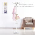 thumbnail image 4 of 16-Hook White Metal Coat Rack Tree Stand Clothes Hat Bag Hanger Umbrella Holder for Hallways, Bedrooms, 4 of 15