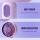 thumbnail image 4 of Mini handheld fan, portable personal pocket fan, 3-speed wind speed, USB rechargeable, suitable for outdoor home 2PCS), 4 of 4