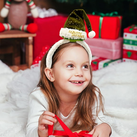 Festive Christmas Headband Set | 2-Pack Holiday Hair Accessories for Kids Teens & Adults | Soft Flexible Head Ornaments for Parties & Family Photos