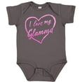 thumbnail image 3 of Inktastic I Love My Glamma in Pink Chalk Heart Boys or Girls Baby Bodysuit, 3 of 5