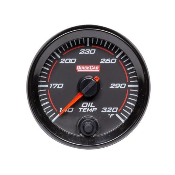 Quickcar Racing Products 69-009 2.62 in. Redline Oil Temperature Gauge