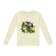 thumbnail image 4 of Pyjamas pour Garçons Ensemble de Pyjama Imprimé Dinosaure Col Rond Manches Longues Pantalon 2 Pcs Printemps Automne Pyjamas pour Enfants Beige 6 Ans-7 Ans, 4 of 5