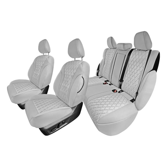 TLH Custom-Fit Seat Covers for 2020-2024 Nissan Rogue, Car Seat Covers Full Set, Solid Gray Neoprene Seat Covers, Waterproof Car Seat Cover, Car Seat Covers for SUV, Nissan Accessories