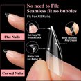 thumbnail image 3 of Graflsoa 600-Piece Matte Armor Nail Tips, No-File Short Length, 12 Sizes, 5 Styles, 22.5x12.5x2cm Box, 123g, 3 of 7