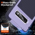 thumbnail image 3 of Designed for Samsung Galaxy S10 Plus Case Galaxy S10+ Case Gift Militay Grade Drop Protective Rugged Cover Shockproof Case for Galaxy S10 Plus Phone Case for women men boy girl (Purple+Blue), 3 of 17