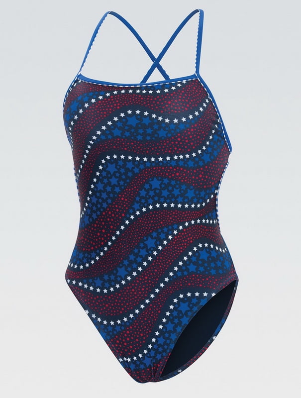 walmart red white and blue swimsuit