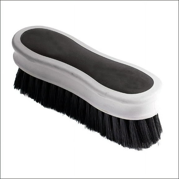 Horze Comfortable Soft Grip Bristles Horse Face Brush Black