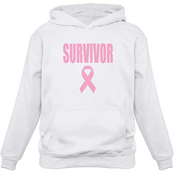 Tstars Breast Cancer Awareness Survivor Women's Hoodie Support the Fight Against Breast Cancer XX-Large White