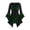 Green, variant on HNMKIU Halloween Clothes Gothic Elegant Women's Dress Lace Ruffled Neckline Flared Sleeves Historical Themed Outfit RD2,XL