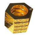 thumbnail image 1 of GoldSuitHexagon Anillo mágico retro Anillo de 4 dedos personalizado Escalada al aire libre multifuncional, 1 of 5