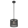 thumbnail image 5 of 46212-04 Livex Lighting Industro - 1 Light Pendant in Contemporary Style - 10 Inches wide by 18.25 Inches high-Black/Brushed Nickel Finish, 5 of 9