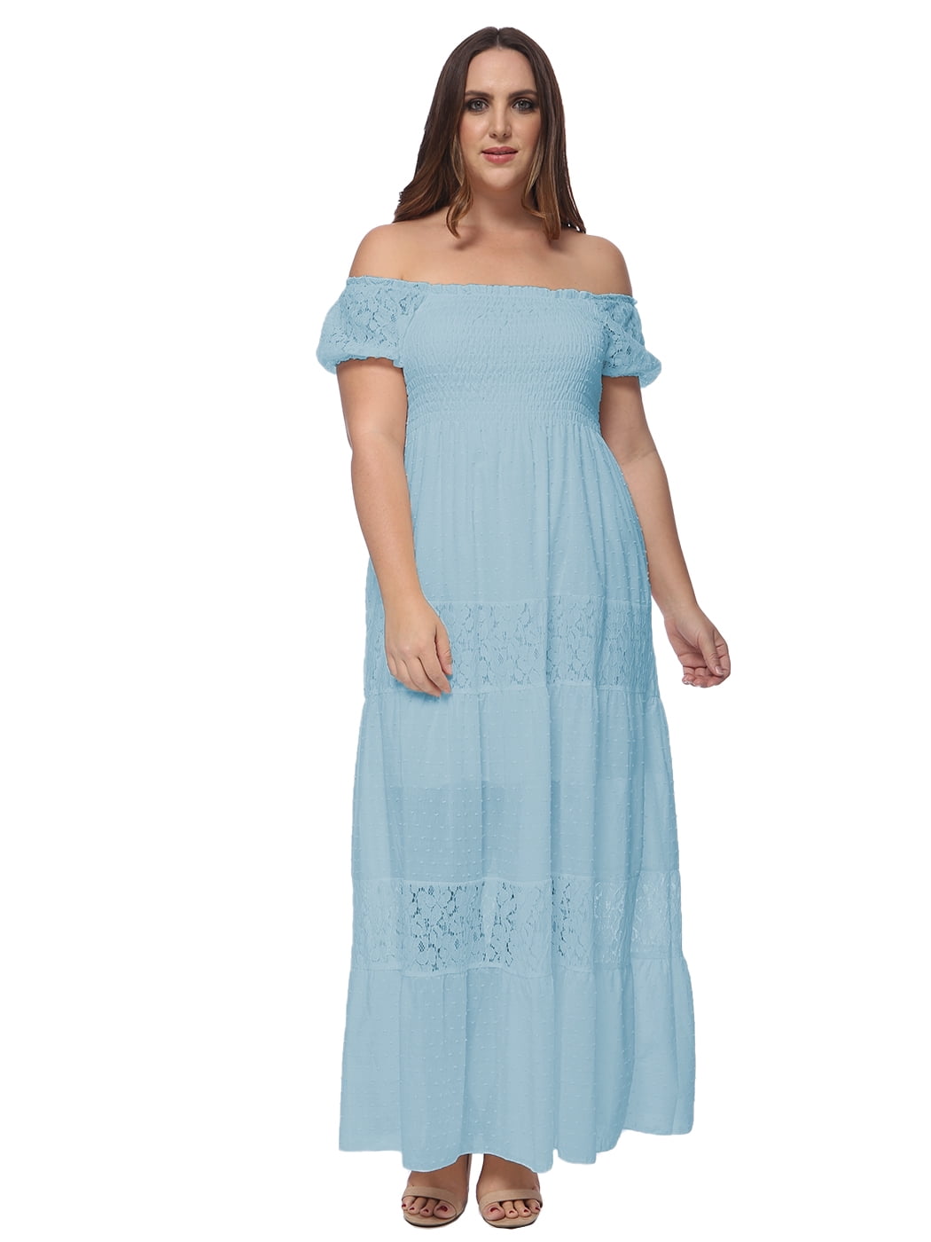 Shoulder Short Sleeve Lace Semi Sheer 