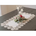 thumbnail image 3 of Beige Rose Lace Table Runner (15"x35"), 3 of 5