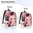thumbnail image 2 of Bingfone Chibi Axolotl Sakura Fantasy Print Canvas College Laptop Backpack, Large Capacity Lightweight College Bookbag Casual Daypack, 2 of 5