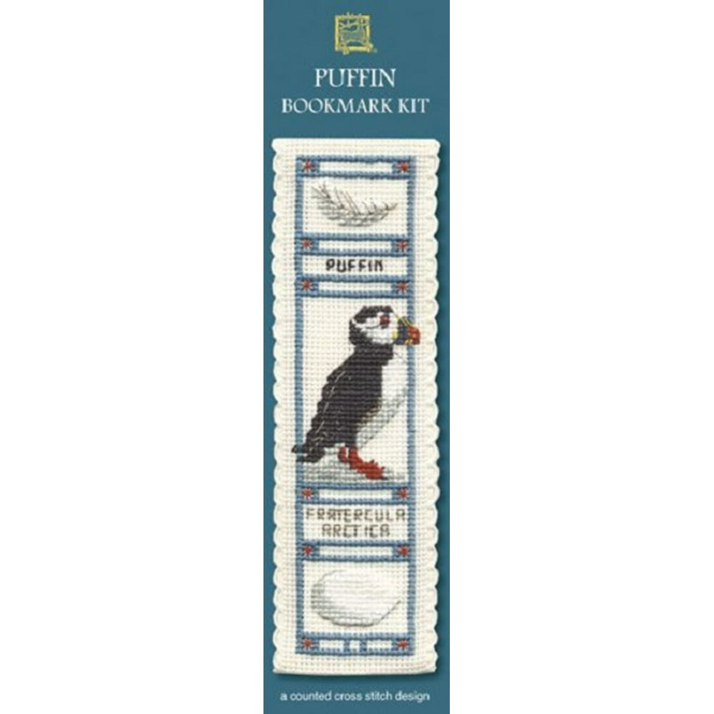 Textile Heritage Counted Cross Stitch Bookmark Kit Puffin