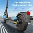 thumbnail image 3 of EggKing 500W Electric Scooter for Adults,10" Solid Tire,500W Powerful Motor & 25MPH Top Speed,28 Miles Long Range,Folding E Scooter with Dual Shock Absorption,Dual Braking,App Red, 3 of 7