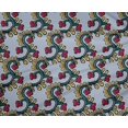 thumbnail image 4 of oneOone Polyester Lycra Fabric Spiral & Floral Block Printed Fabric 1 Yard 56 Inch Wide, 4 of 4