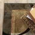 thumbnail image 4 of Oriental Weavers Hudson Area Rug 2544B Brown Geometric Patchwork 5' 3" x 7' 6" Rectangle, 4 of 9