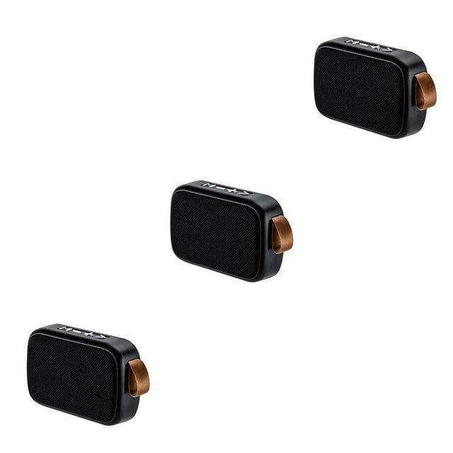 relayinert NEW Portable Wireless Bluetooth Speaker Soundbar Outdoor Support FM black 3Set