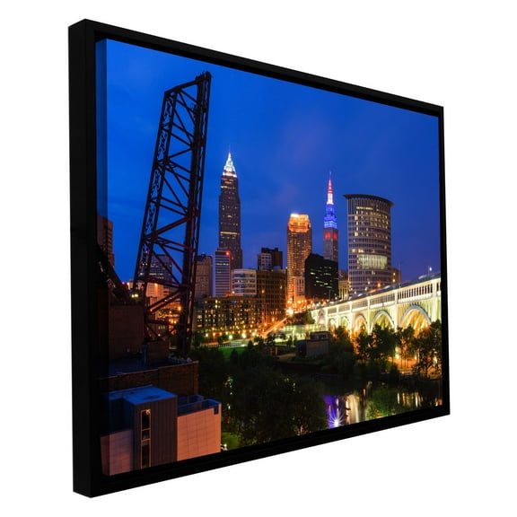 Cody York "Cleveland 21" Floater-Framed Gallery-Wrapped Canvas