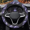 thumbnail image 3 of Yuyamidu Skull Steering Wheel Cover Short Plush Car Steering Wrap for Sedan Fashion Car Decorative Accessories Men Auto Steering Wheel Protector, Purple, 3 of 7