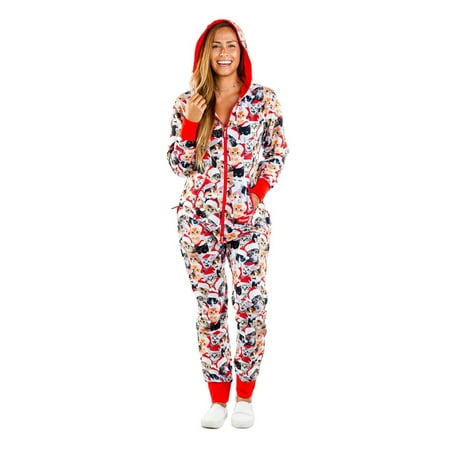 

Women Onesies Hooded Pajamas Warm Christmas Pajamas for Adult Stanza Snowman Jumpsuit Overalls