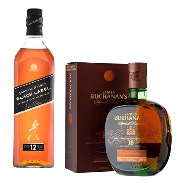 Johnnie Walker Black Label Y Whisky Buchanan S Blended 18