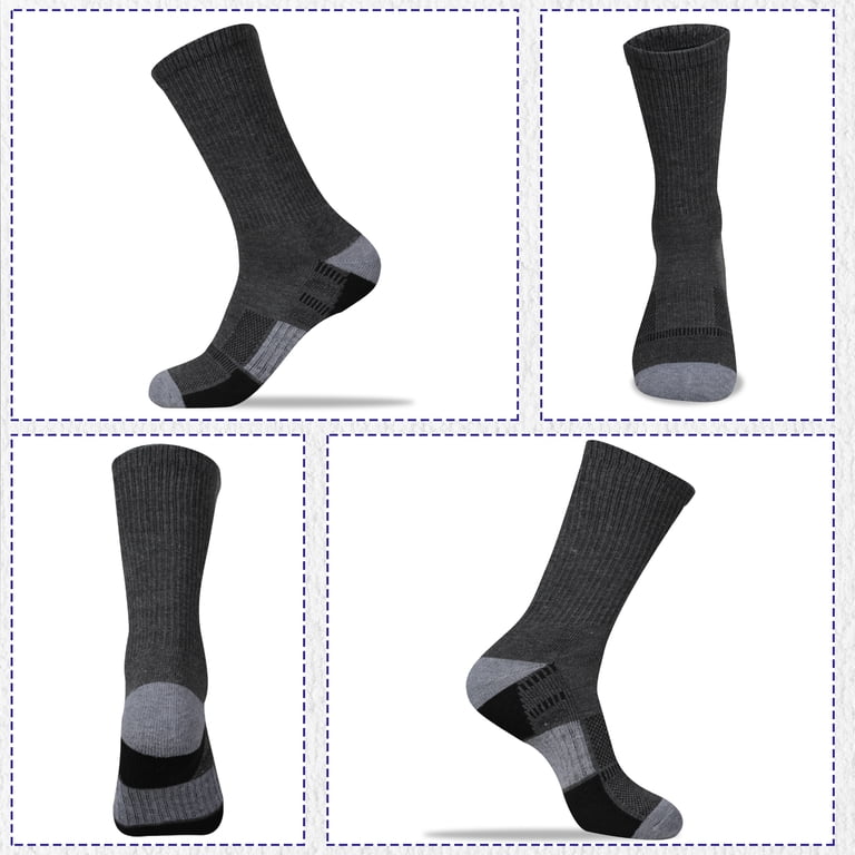 Cooplus Men's Crew Athletic Socks, 6-Pack photo 4
