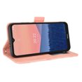 thumbnail image 5 of Case for Nokia C21 Cover Adjustable Detachable Card Holder Magnetic closure Leather Wallet Case - Pink, 5 of 5