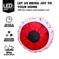 thumbnail image 2 of Joyfy 2 Pack Halloween Inflatable Huge Red Eyeballs with Build-in LEDs Halloween Blow up Yard Decorations,3 FT Diameter, 2 of 7
