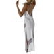 thumbnail image 5 of VISgogo Vestido largo para mujer, correa de espagueti, sin mangas, de encaje, transparente, color sólido, vestidos divididos VISgogo  moda, 5 of 9