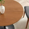 thumbnail image 7 of Modway Amuse 40" Metal & MDF Dining Table in Black and Walnut, 7 of 7