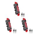 thumbnail image 2 of relayinert USB Bike Tail Light Bicycle Safety Cycling Reminding Rear Lamp Waterproof Taillight Wide Range Accessories Gear Red 3Set, 2 of 6