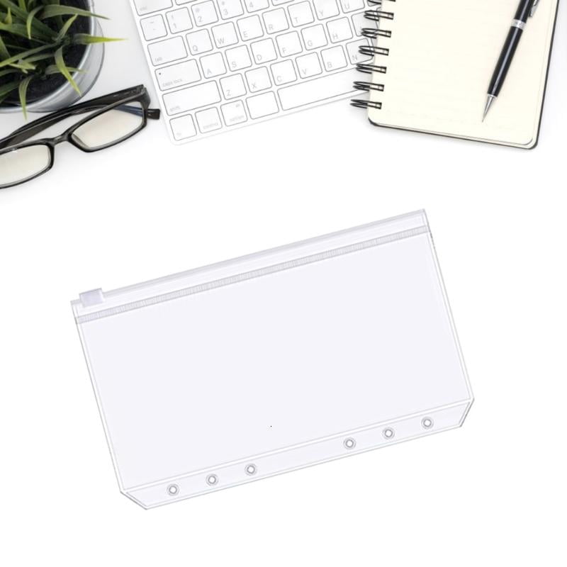 CEORPER Three Holes File Bag Binders File Pocket Blinder Pouches Zipper File Folders