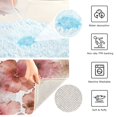 thumbnail image 4 of U-Shaped Toilet Mat Plush Bathroom Rug Mat Non Slip Bathroom Mats Tie-dye Flowers Pattern, 4 of 5