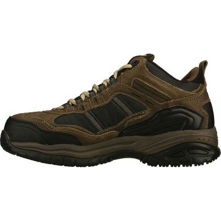 skechers for work men's soft stride canopy slip resistant work boot