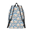 thumbnail image 2 of Lsque Funny Cute Healthy Teeth Pattern Canvas Daypack, Durable Backpack, High-quality Versatile Backpack,Vintage Compact Backpack-Small, 2 of 6