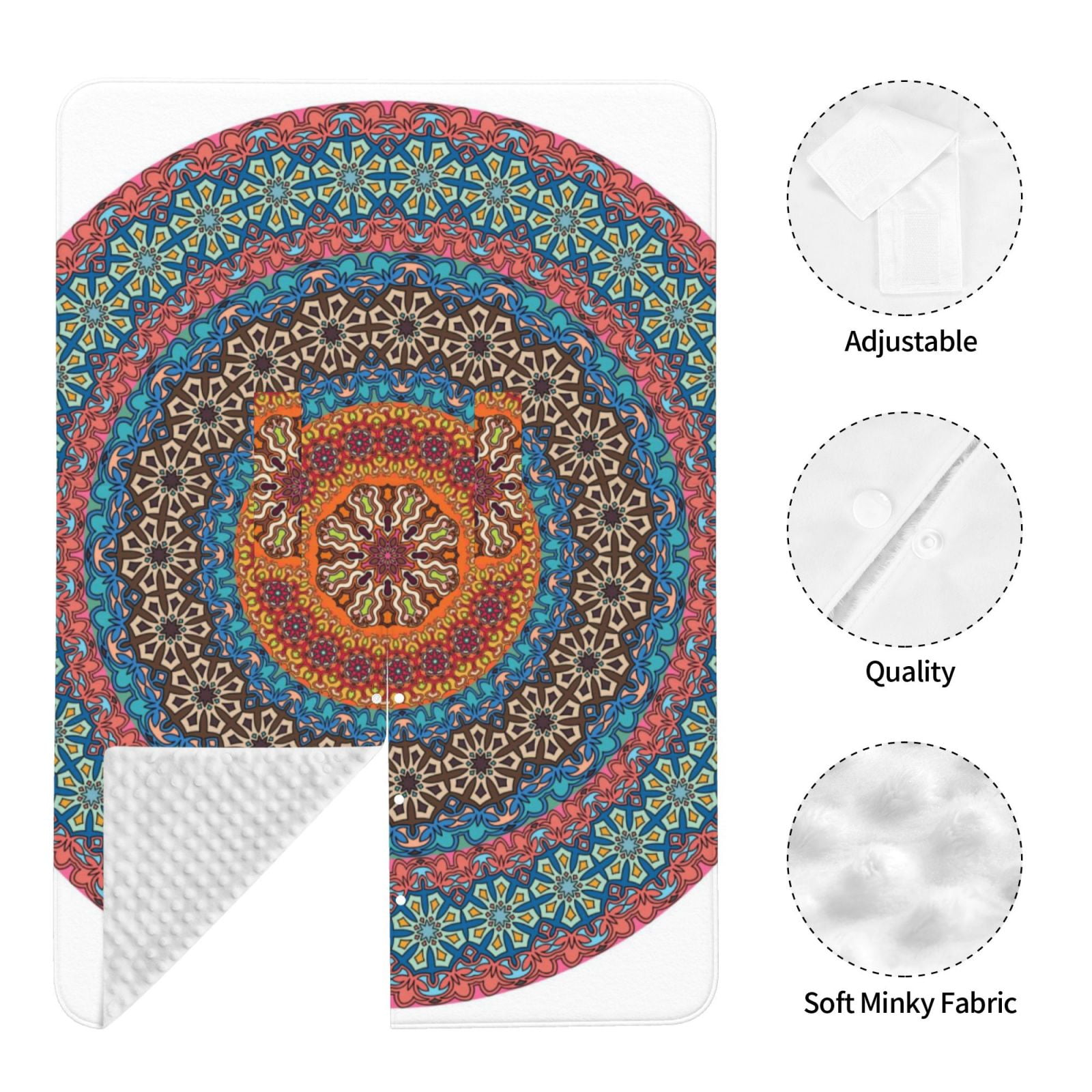 Car Seat Cover Baby - Mandala (3) Breathable Infant Car Seat Cover for Baby Carseat, Lightweight Comfort Baby Essentials Must Haves Newborn Stuff for Girl Boy