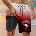 thumbnail image 2 of Kcolen Swim Trunks Men Gradient Beach Swimming Shorts Light Swimming Trunks Men Swim Trunks Beach Summer Fashion Bathing Suit Beach Board Shorts, 2 of 4