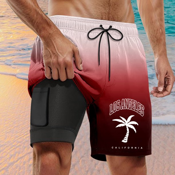 WILLBEST Bañador Corto Informal para Hombre, Pantalones Cortos de Tabla Seca para Hombre