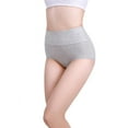 thumbnail image 3 of Xmarks High Waist Tummy Control Panties for Women, Cotton Underwear No Muffin Top Shapewear Brief Panties Gray, 3 of 5