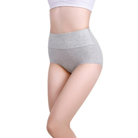 Womens Cotton Underwear High Waist Postpartum Panties Full Coverage Soft Comfortable Briefs Panty