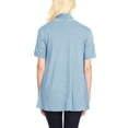 thumbnail image 3 of Women's Basic Short Sleeve Open Front Casual Comfy Office Work Wear Solid Cardigan, 3 of 4