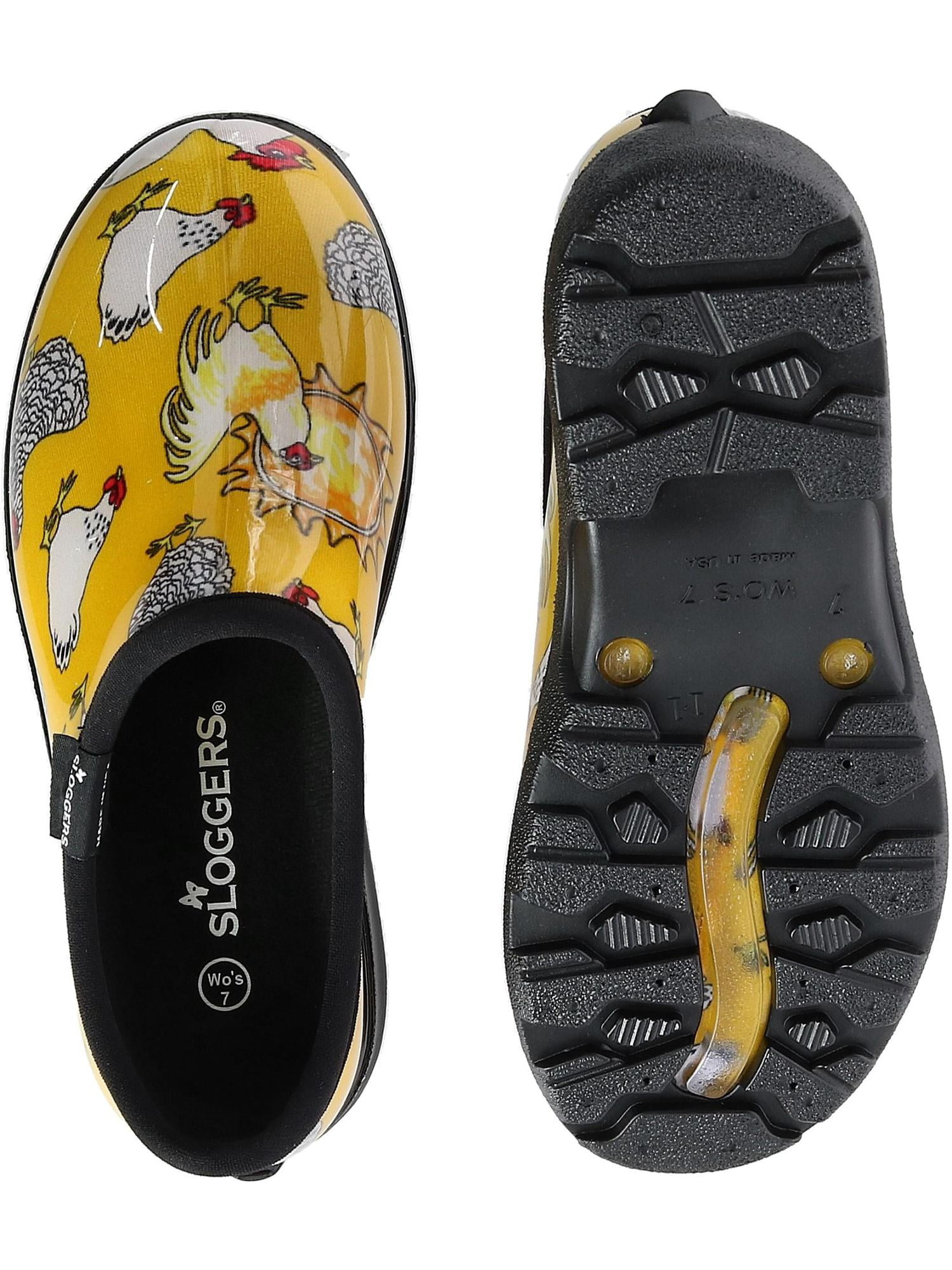 Sloggers  Chicken Print Short Rain and Garden Shoes (Women)