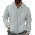 thumbnail image 3 of Mlzmgr Hoodies for Men Full Zip up Long Sleeve Sweat Jackets with Pockets Casual Sports Running Mens Tops, 3 of 9