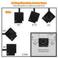 thumbnail image 6 of 7500W Electric Garage Heater, 240v Ceiling Mount Garage Space Heater with Remote Control, Fan-Forced, Overheat Protection, Digital Thermostat, 12-Hour Timer, Ideal for Garage & Workshop, 6 of 7
