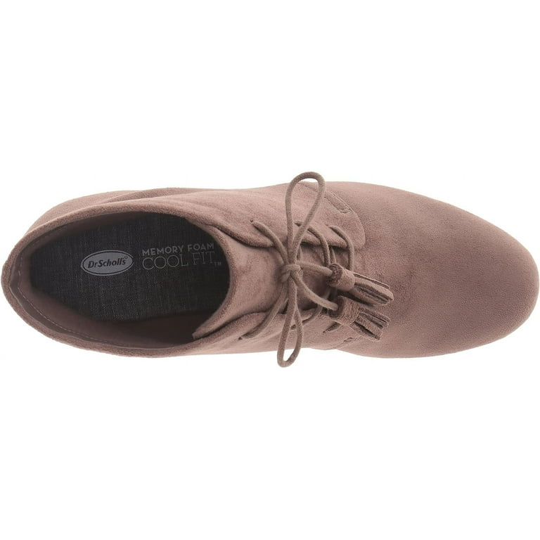 Scholl's Shoes Womens Dakota Faux Suede Boho Wedge Boots